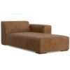 Rex - Right Chaise Sofa Module - Brown - Image 4
