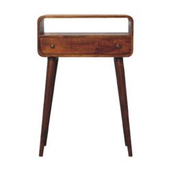 Nordic Style One Drawer & One Open Slot Console Table - Brown