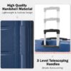 2 Piece Luggage Set With Bags Expanable Spinner Wheels ABS Lightweight Suitcase With Tsa Lock 20" / 24" - Blue - Image 5