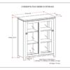 Cosmopolitan - Medium Storage Cabinet - Mahogany Brown - Image 9