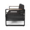 Giovanna - 3 Seater Sofa With Aluminum Frame And Water Repellence Cushions - Black - Image 6