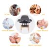 Massage Table Portable Massage Bed Lash Bed With Carrying Case Spa Table Height Adjustable, Salon Bed Face Cradle Bed - Black - Image 2
