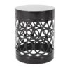 Delight - Powder Coated Iron End Table, (Set of 2) - Black - Image 6