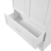 Tall Bathroom Storage Cabinet, With Two Doors And Drawers, Adjustable Shelf, MDF Board - White - Image 23