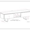 Lowry - Handcrafted, TV Media Stand - Distressed Charcoal Brown - Image 9