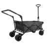Utility Park Garden Cart Tool Customized Color Folding Camping Trolley Outdoor Picnic Beach Wagon - Black - Image 2