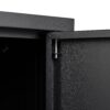 Metal Storage Cabinet With Locking Doors And Adjustable Shelf, Folding Filing Storage Cabinet, Folding Storage Locker Cabinet For Home Office, School, Garage - Black - Image 23