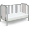 Brees Island - 3 In 1 Convertible Crib - Gray / Graystone - Image 4
