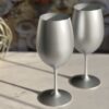 Leadingware Plastic Wine Glasses (Set of 4), Unbreakable Bpa Free Acrylic, 20Oz - Silver - Image 5