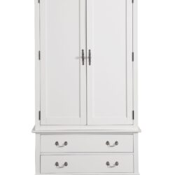 Elegant Traditional Armoire - White