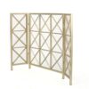 Margaret - 3 Panel, Fireplace Screen Iron - Black / Gold - Image 9