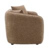 Keith - Chenille Loveseat With 2 Matching Color Toss Pillows - Brown - Image 3