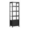 Transitional Narrow Bookshelf With Drawer On Bottom - Black - Image 2