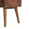 Inlay - Geo Brass Bedside Table - Chestnut - Image 4