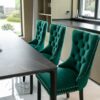 Nikki - Modern, High-End Tufted Solid Wood Contemporary Velvet Upholstered Dining Chair With Wood Legs Nailhead Trim (Set of 2) - Green - Image 13