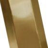 63" Modern Artificial Stone Panel V-Shaped Metal Legs, Can Accommodate 6-8 People - White / Gold - Image 7