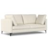 Ava - Mid Century Sofa, Upholstered - Cream - Image 2