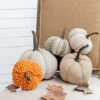 Weighted Pumpkin Ornament Decor For Holiday Harvest Festival Fall Festival & Thanksgiving (Set of 2) - Beige Multi - Image 11
