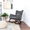 Alistair - Rocking Chair - Brown / Dark Gray - Image 3