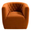 Delaney - Swivel Chair - Burnt Orange - Image 2