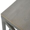 Industrial Cross Metal Coffee Table - Pewter - Image 6