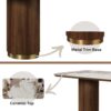 Willene - Ceramic Top Dining Table - Walnut - Image 4