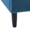 Aspen - Queen Vertical Tufted Modern Headboard Platform Bed Set - Satin Teal Blue - Image 6