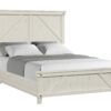 King Industrial Farmhouse Bed - White - Image 3