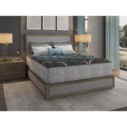 Comfort Care - 14" Full Size Hybrid Mattress With Individual Pocketed Coils, Medium Comfort - Gray / Blue