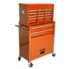 High Capacity Rolling Tool Chest With Wheels And Drawers, 8 Drawer Tool Storage Cabinet - Orange - Image 5