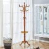 Modern Crabapple Hanger With Resin Stainless Steel Multifunctional Storage Rack - Wood - Image 4