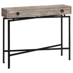 Accent Console Table For Entryway, Storage Drawer, Modern - Taupe