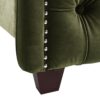 Marcella - Queen Upholstered Shelter Headboard Bed Set - Olive Green - Image 6