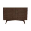 Caroline - Mid-Century Modern Solid Wood Dresser - Brown - Image 2