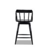 Breda - Turned Bubble Spindle Low Back Counter Stool - Black - Image 3