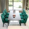 Nikki - Modern, High-End Tufted Solid Wood Contemporary Velvet Upholstered Dining Chair With Wood Legs Nailhead Trim (Set of 2) - Green - Image 15