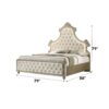 Lucienne - Eastern King Bed With LED - Beige - Image 9