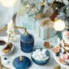 Candy Jar With Lid, Christmas Candy Jar Containers (Set of 2) - Gold / Blue - Image 11