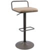 Beta - Industrial Barstool (Set of 2) - Camel - Image 2