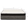 Premium 12" Queen Size Hybrid Mattress In A Box Soft Gel Memory Foam Top With Cooling Technology - Gray / White - Image 3
