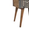 Inlay - Edessa Bone Bedside Table - Oak - Image 8