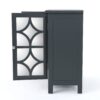 Firwood Mirror Finished Double Door Cabinet - Charcoal Gray - Image 9