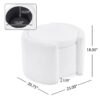 Cozy Boucle Storage Ottoman: Stylish Comfort With Hidden Storage - White - Image 4