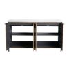 Modern Style Freestanding Bathroom Vanity With Double Resin Sink & Soft Close Cabinet Doors - Light Coffee - Image 16