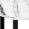 Accent Table, Side, Round, Contemporary And Modern - White / Black - Image 4