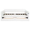 Queen Platform Bed With USB, 2 Drawers - White - Image 9
