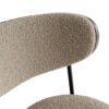 Boucle Modern Kitchen Dining Chair With Ash Veneer Bentwood Back (Set of 2) - Brown - Image 8
