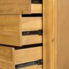 5 Drawer Dresser - Natural Wood / Brown - Image 6