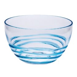 Swirl Acrylic Serving Bowls Unbreakable Small Plastic Bowls Soup And Salad Bowls Bpa Free - Blue