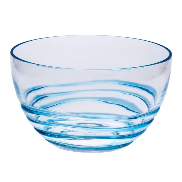 Swirl Acrylic Serving Bowls Unbreakable Small Plastic Bowls Soup And Salad Bowls Bpa Free - Blue